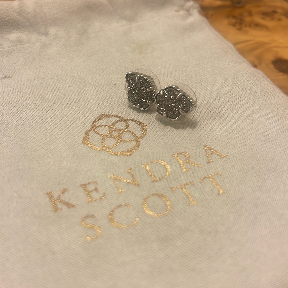 Kendra Scott drusy silver studs